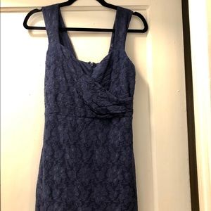 Laundry Sleeveless Stretch-Knit Lace Dress
